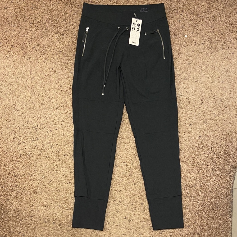 Raffaello Rossi Candy Jogger Travel Pants 251278 size 36 US Size 6 Black NWT